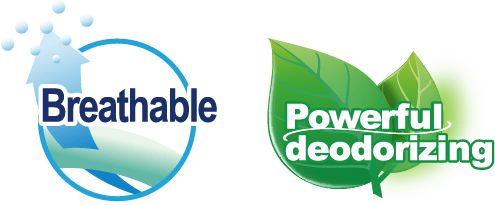 Breathable, Deodorant polymer