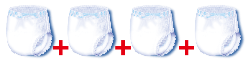 Instead of changing Tape-fasten briefs 4 times a day.